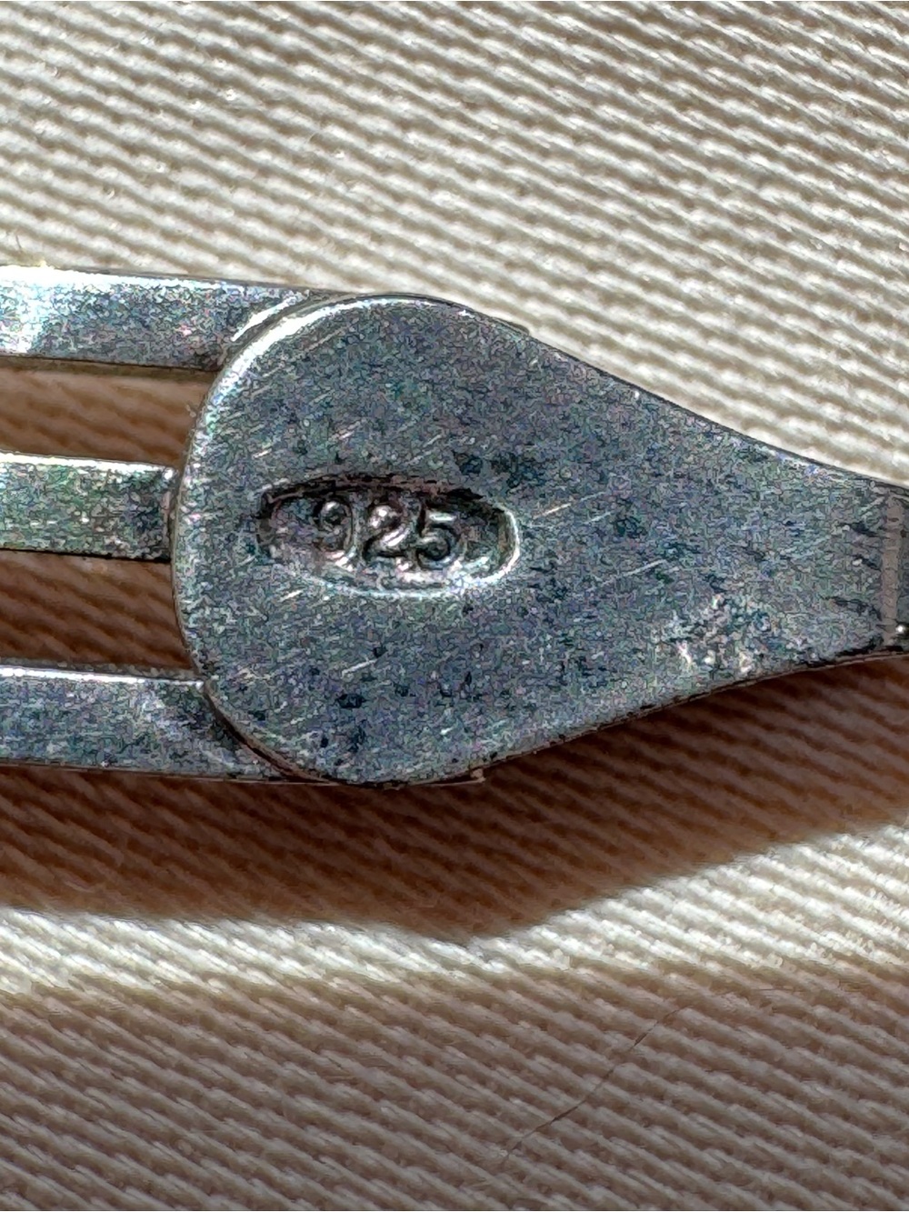 Estate Jewelry Bar Link Bracelet .925 Sterling Silver Italy 7.25” Long Unisex - Picture 4 of 14